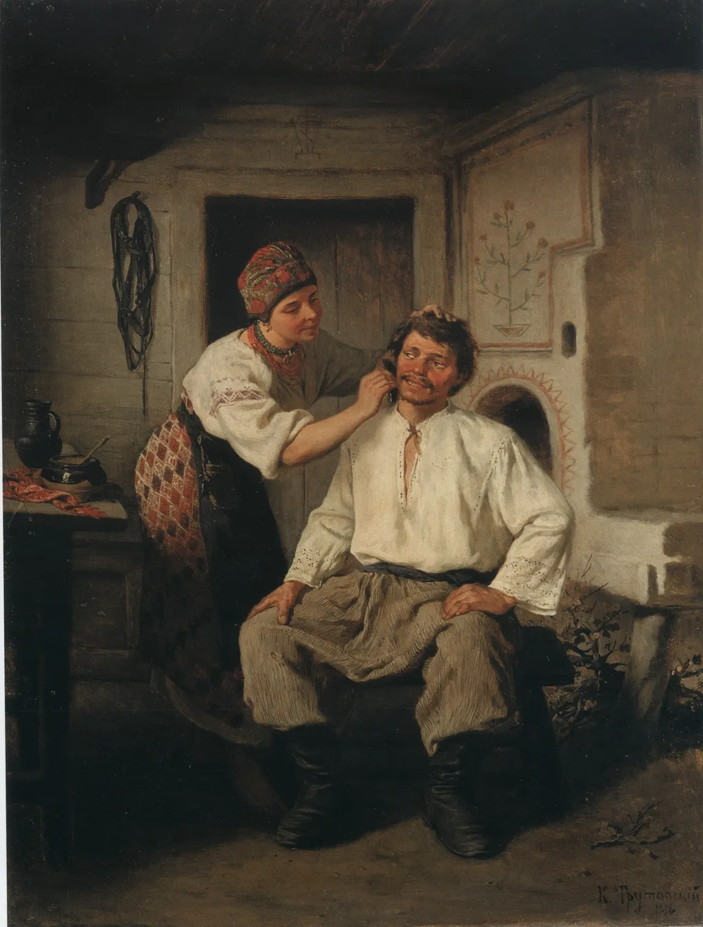 Жанровая сцена, by Konstantin Trutovsky, unspecified, 1888