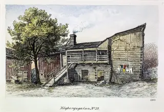 Korkeavuorenkatu 39, pihanäkymä