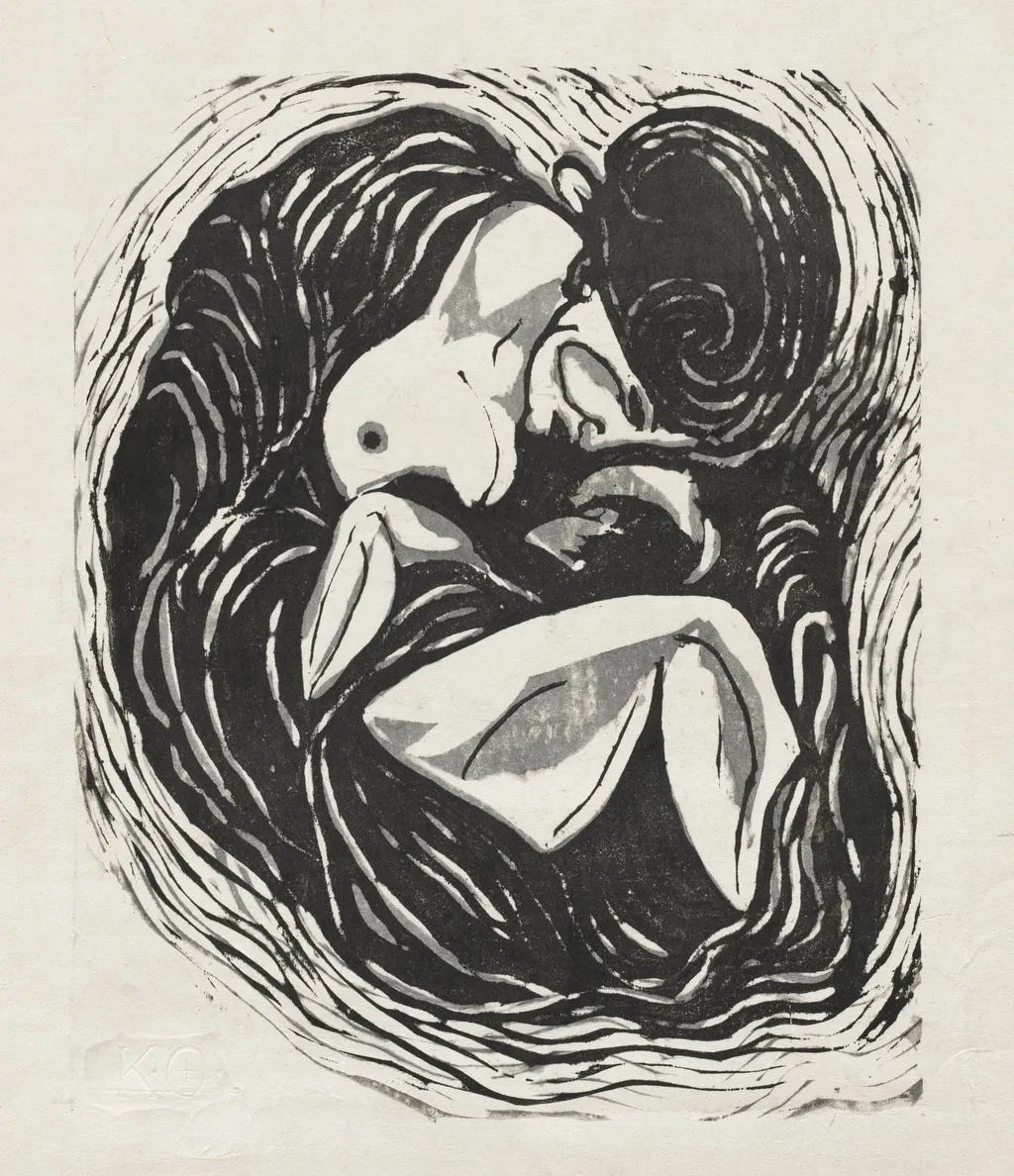 Mother and Child, by Koshiro Onchi, 1935