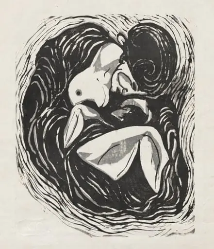 Mother and Child, by Koshiro Onchi