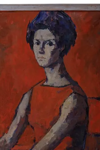 Femeia pe scaun, by Kraus Tiberiu