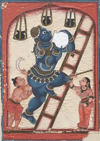 Krishna Stealing Curds