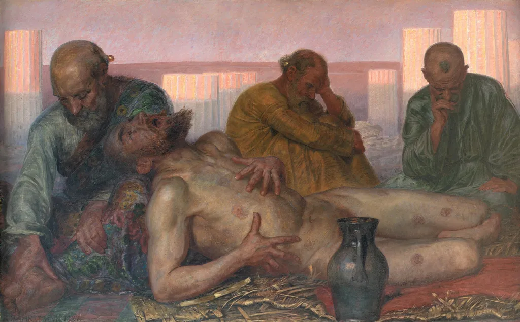Job and His Friends, by Kristian Zahrtmann, oil, 1894