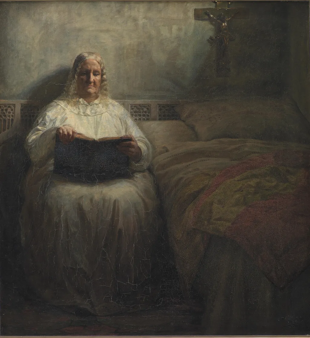 Leonora Christina in the Maribo Monastery, by Kristian Zahrtmann, oil, 1892