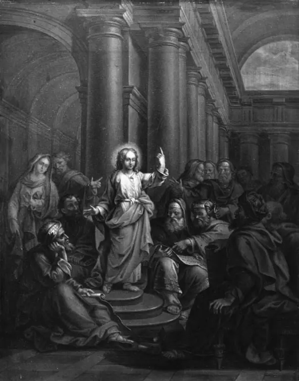 Kristus i templet, 1829