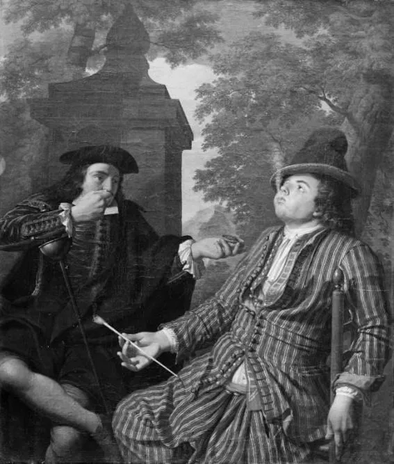 The Sense of Smell, by Krzysztof Lubieniecki, oil, 1720
