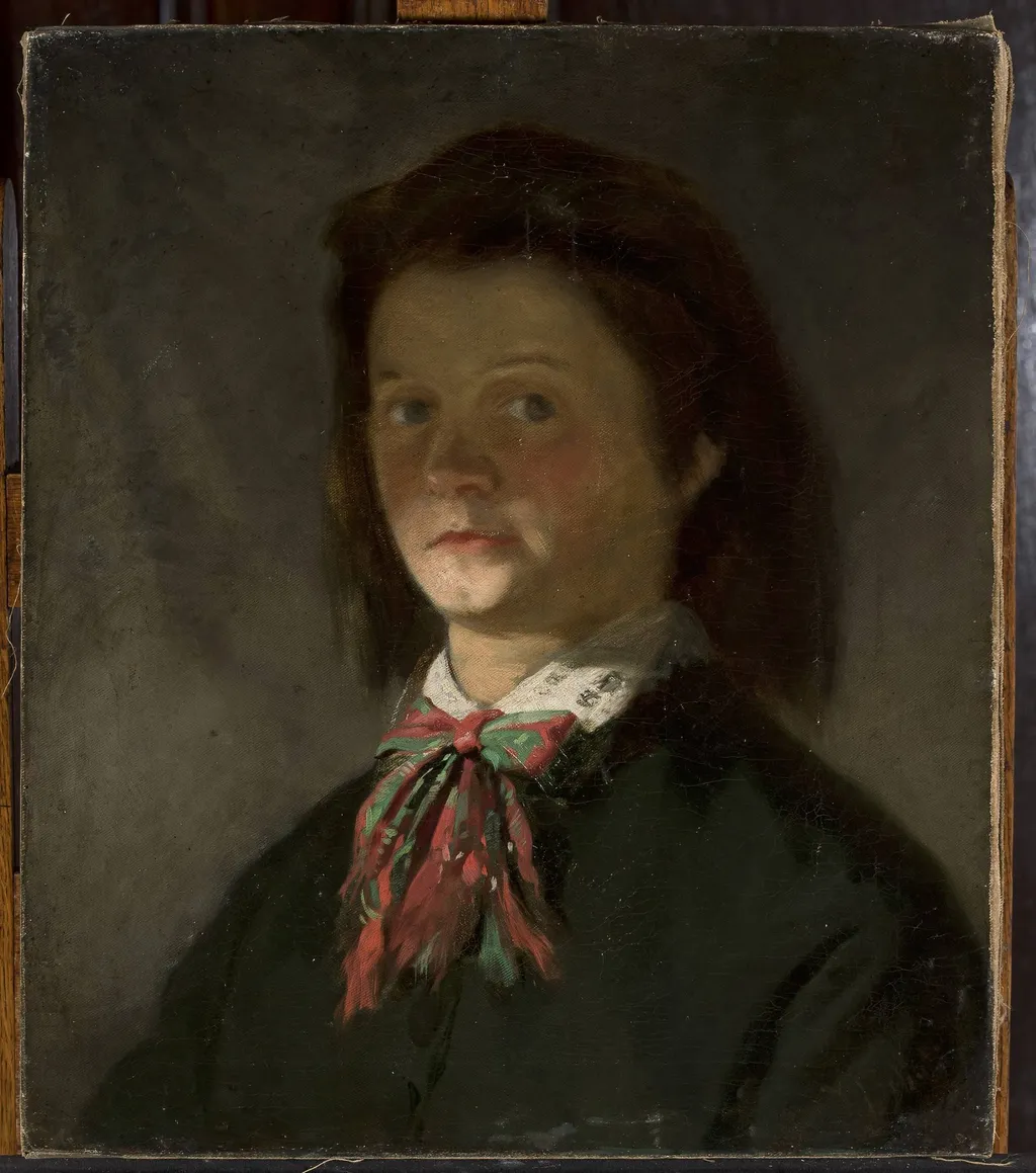 Portrait of artist’s wife, by Ksawery Pillati, oil, 1882
