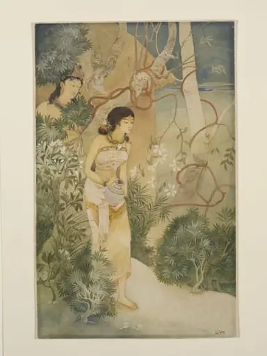 Sakuntala and King Dushyanta, by Kshitindranath Majumdar