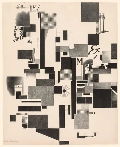 Merz 3 Portfolio: Plate 1, by Kurt Schwitters