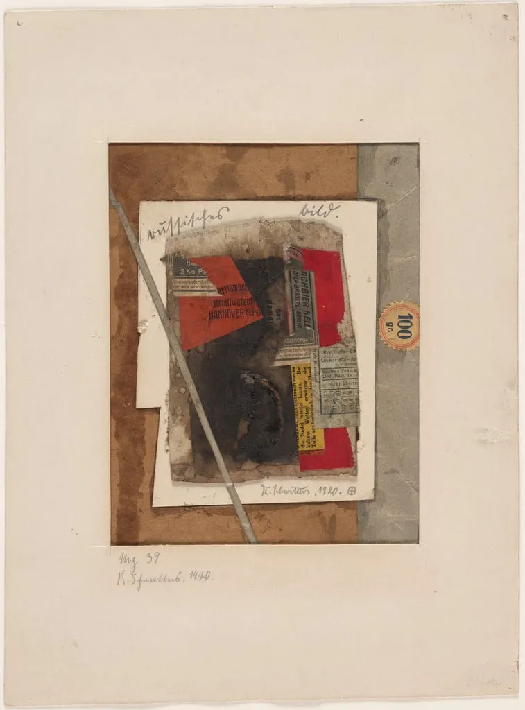 Untitled, by Kurt Schwitters, graphite, 1920