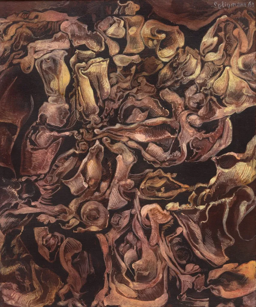 Untitled, by Kurt Seligmann, oil, 1960
