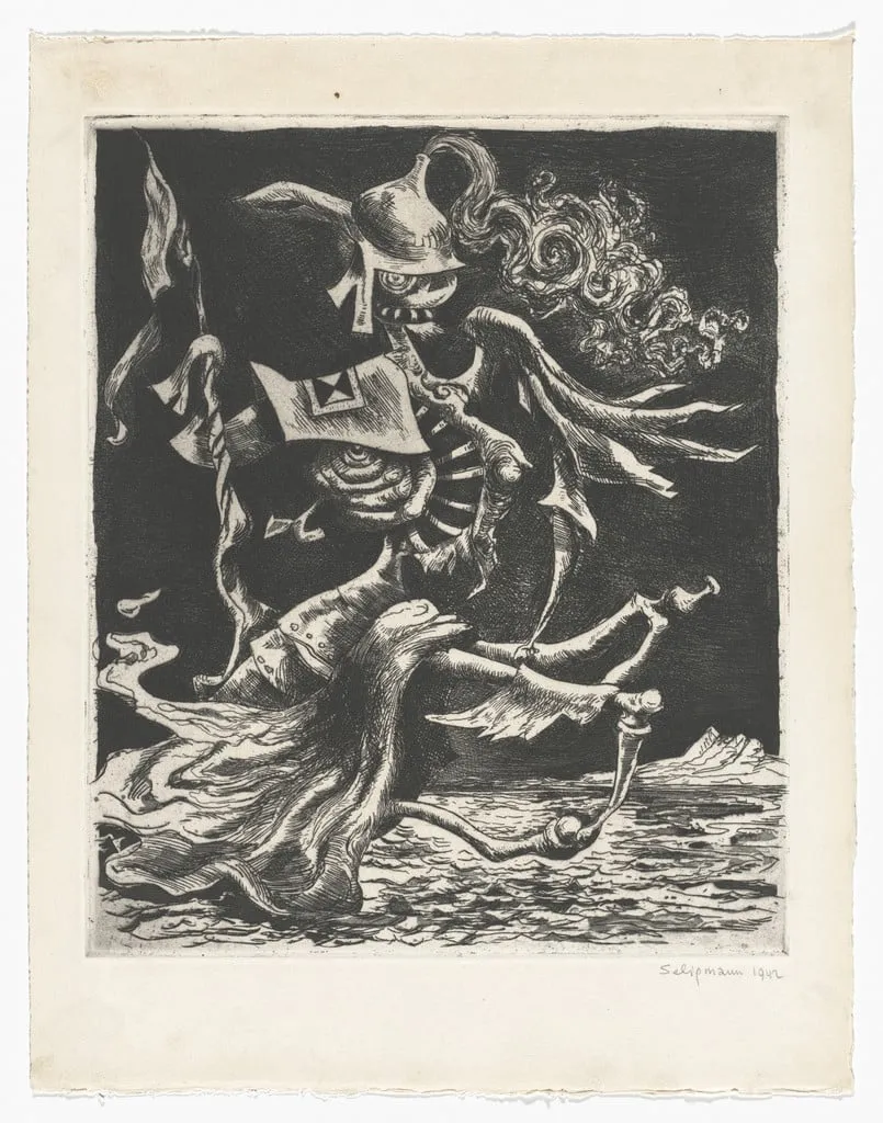 Untitled, by Kurt Seligmann, watercolor, 1942