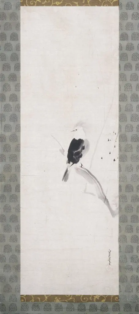 Bird on Branch, by Kusumi Morikage