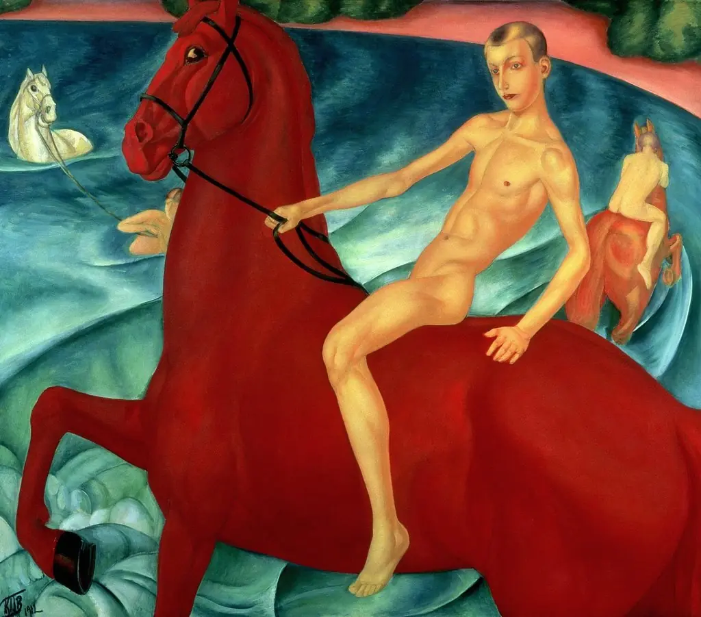 Bathing the Red Horse