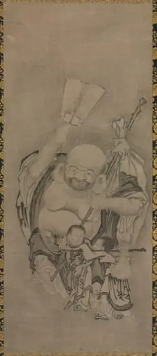 Hotei with Daoist Immortals: Hotei, by Kyūseki Tomonobu