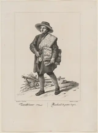Teppichkrämer (Textile Merchant), by L. Schijtz
