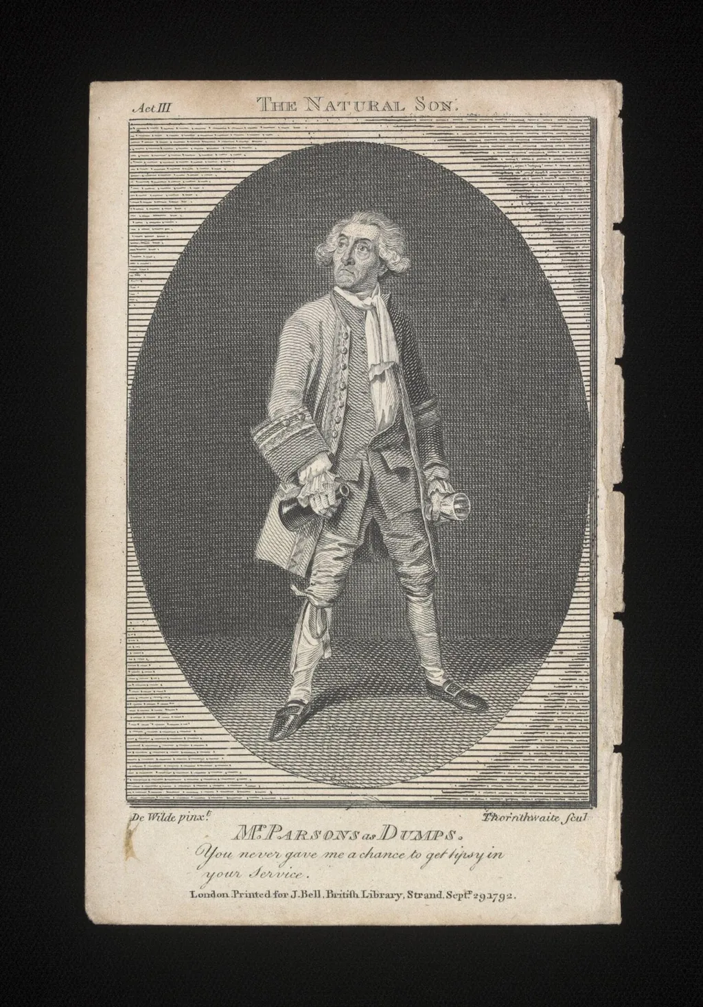 Mr Parsons as Dumps in the Natural Son, by L. Thornthwaite, 12
