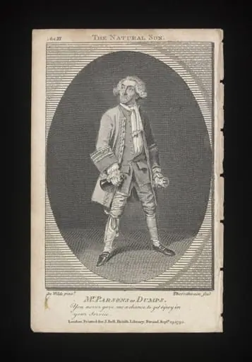Mr Parsons as Dumps in the Natural Son, by L. Thornthwaite