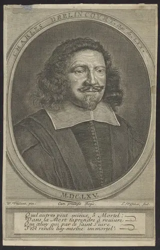Portrait of Charles Drelincourt, by L Visscher