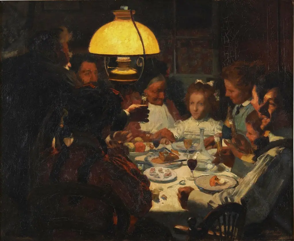 La cena de primera comunión de la pequeña portera
