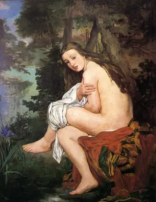 La Nymphe surprise, by Édouard Manet