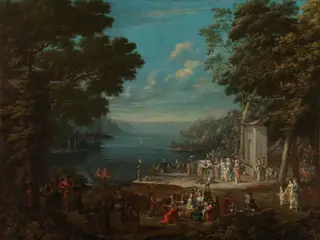 Ladies’ Outing at Hünkâr İskelesi along the Bosporus, by Jean Baptiste Vanmour