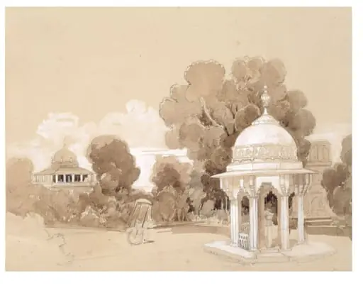 Album of topographical views in India, by Lady Charlotte Canning