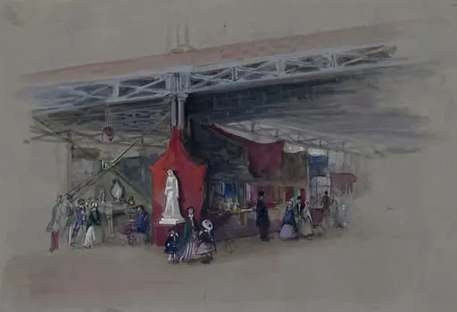 Watercolour of the Great Exhibition, by Lady Honoria Cadogan