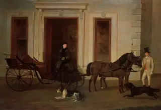 Lady Pryse, carriage & horses, coachman