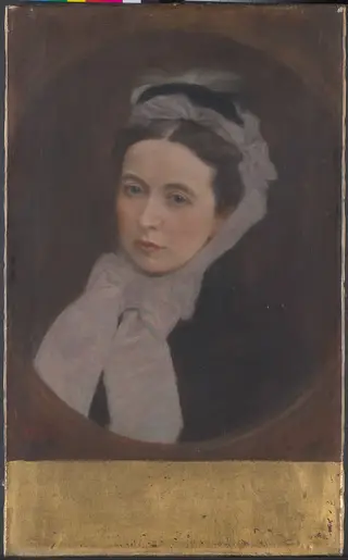 Lady with the lilac scarf (Dame mit lila Schal)