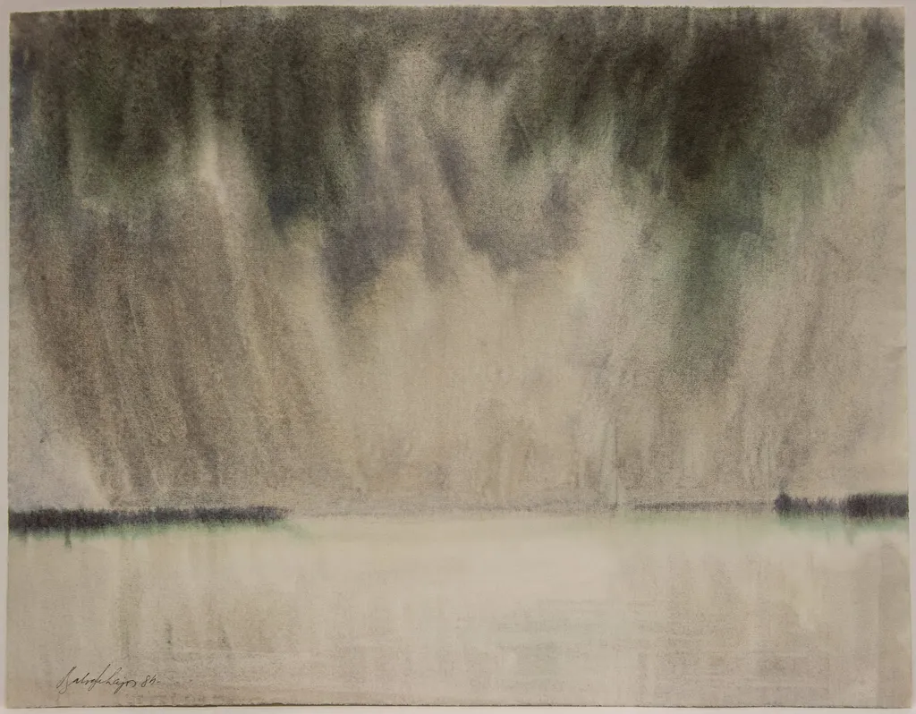 Furtună pe Lacul Calica, by Lajos Balogh, 1950