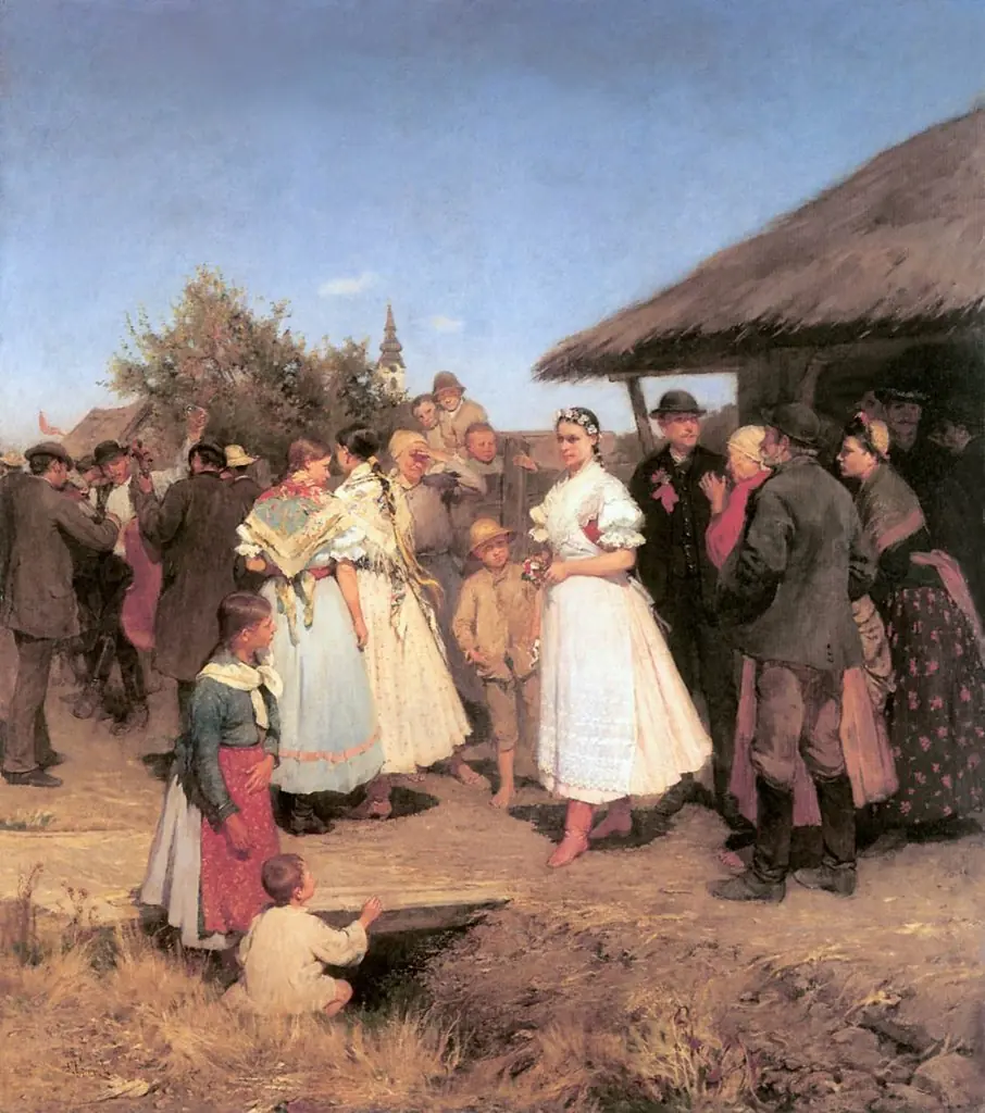 Bridal Procession, by Lajos Deák Ébner
