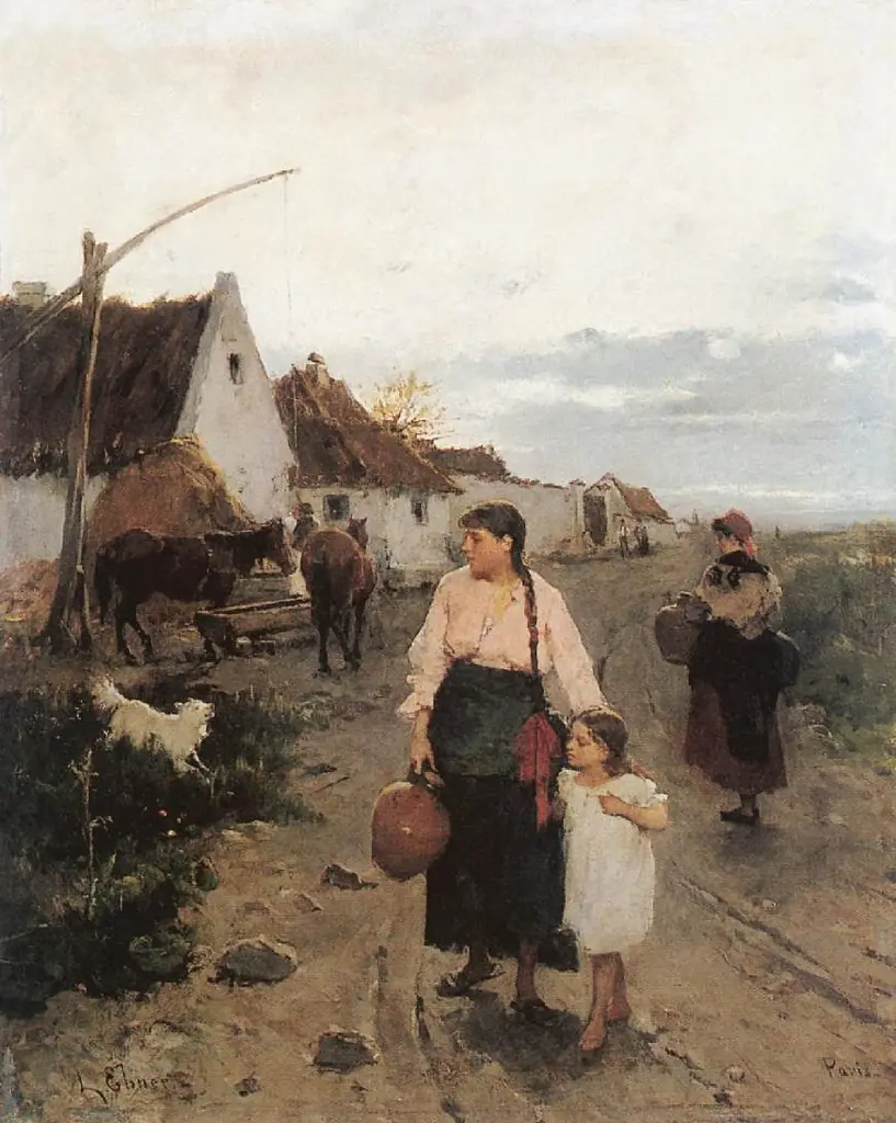 Confines of the Village, by Lajos Deák Ébner