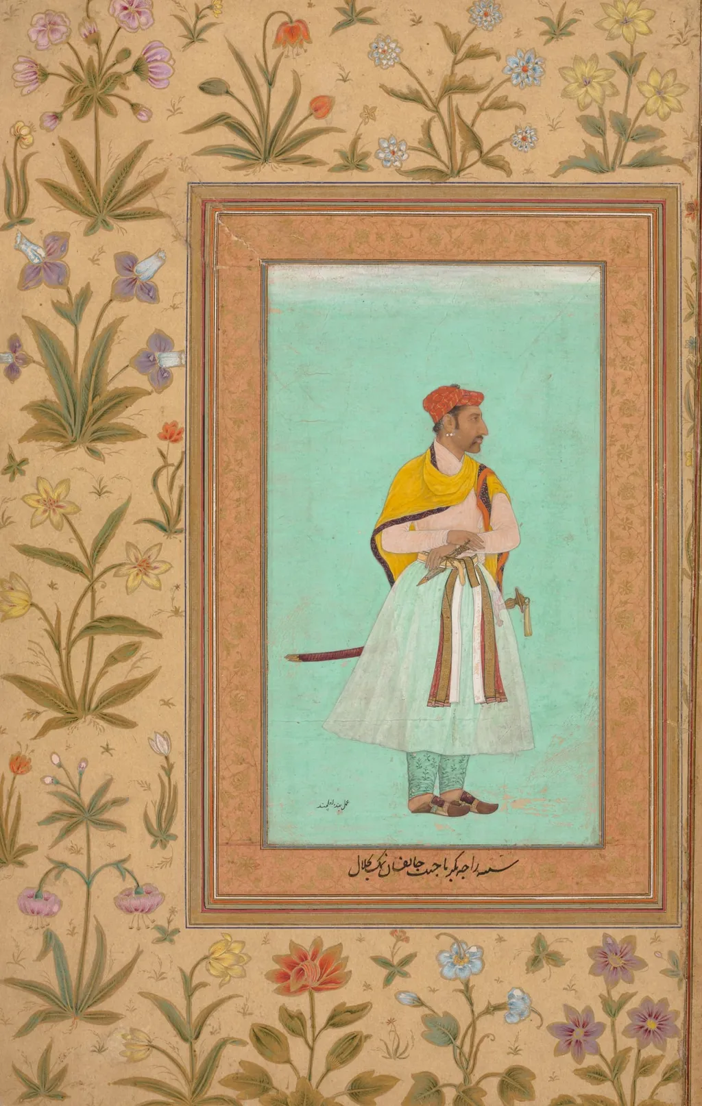 Portrait of Raja Bikramajit, by Lal Chand, unspecified, 1620