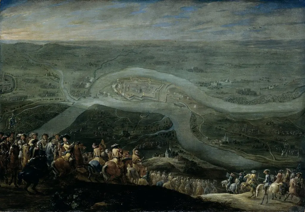 The French army at Schenkenschans, 18-19 June 1672, by Lambert de Hondt