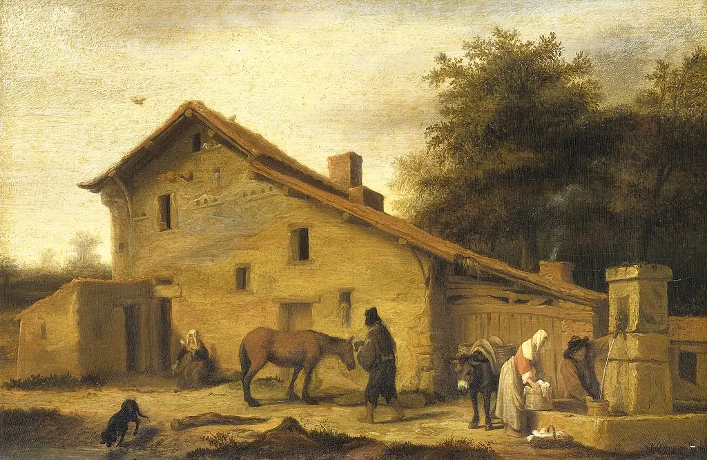 An inn in the neighborhood of Nantes, by Lambert Doomer