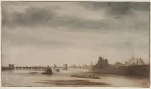 View of Orléans from the Loire, by Lambert Doomer