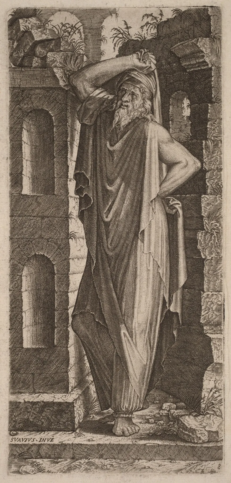 Saint Philip, by Lambert Suavius, ink, 1545