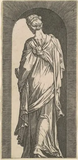 Sibyl Seen from the Back, Looking Downward to the Left, by Lambert Suavius
