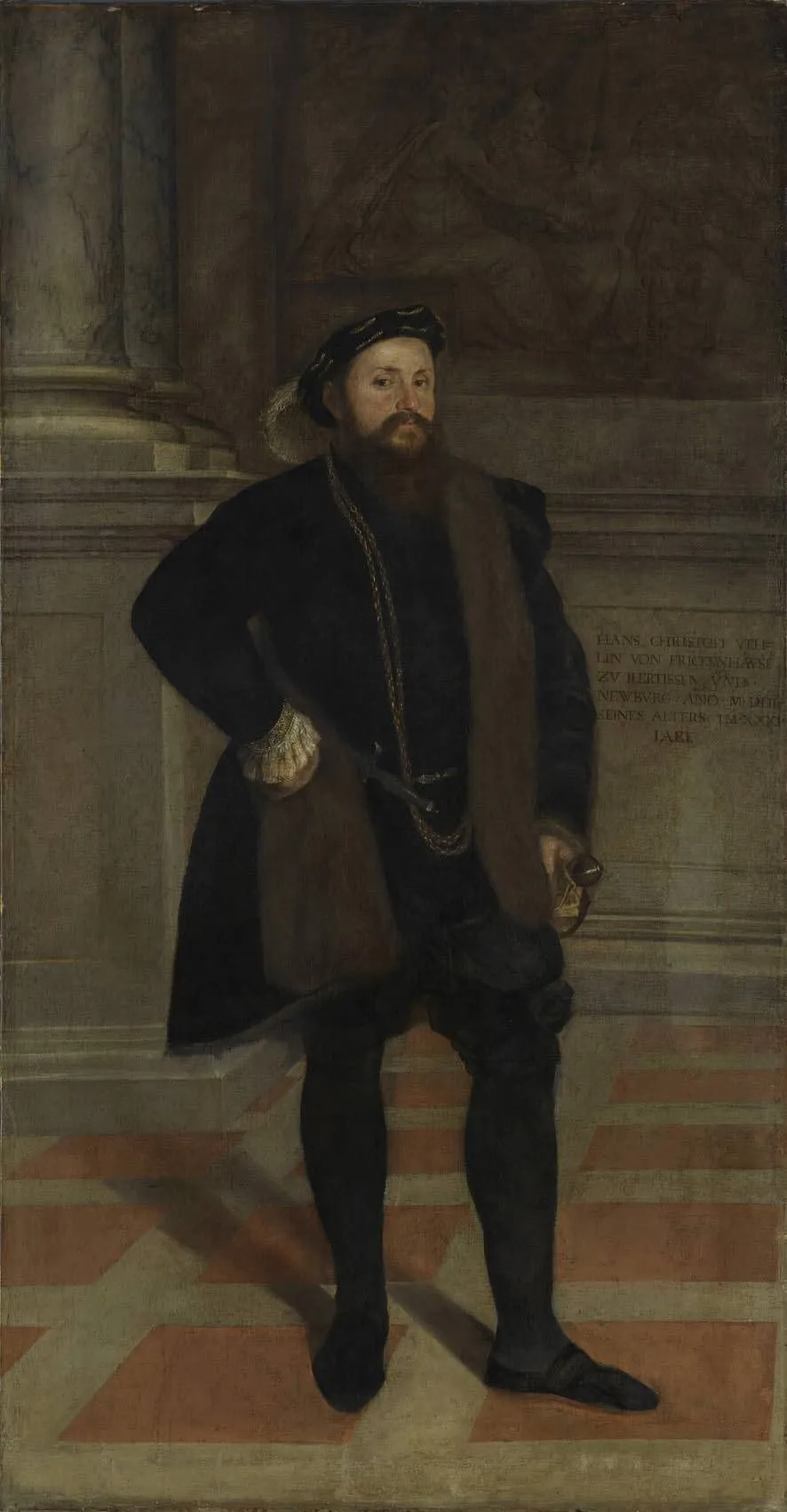 Hans Christoph I. Vöhlin von Frickenhausen (1522-1576), by Lambert Sustris, unspecified, 1552