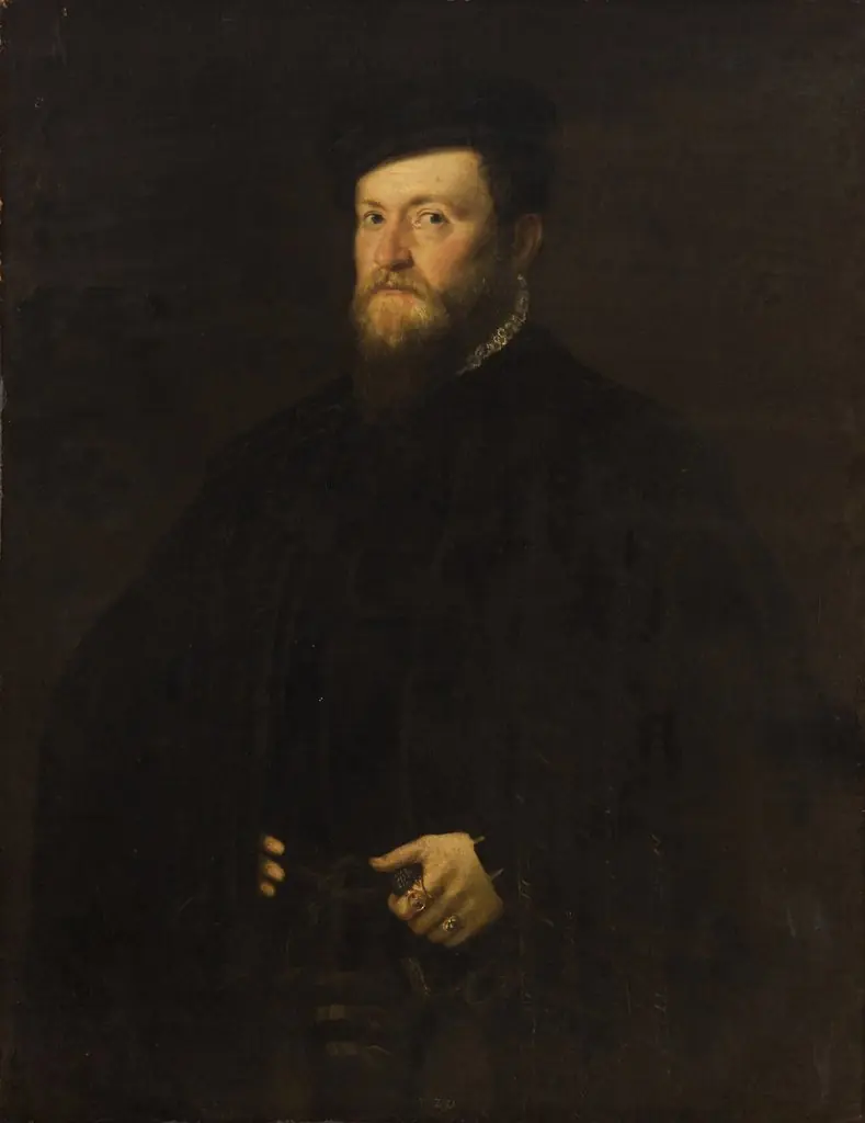 Portrait of a Man in a Cape, by Lambert Sustris