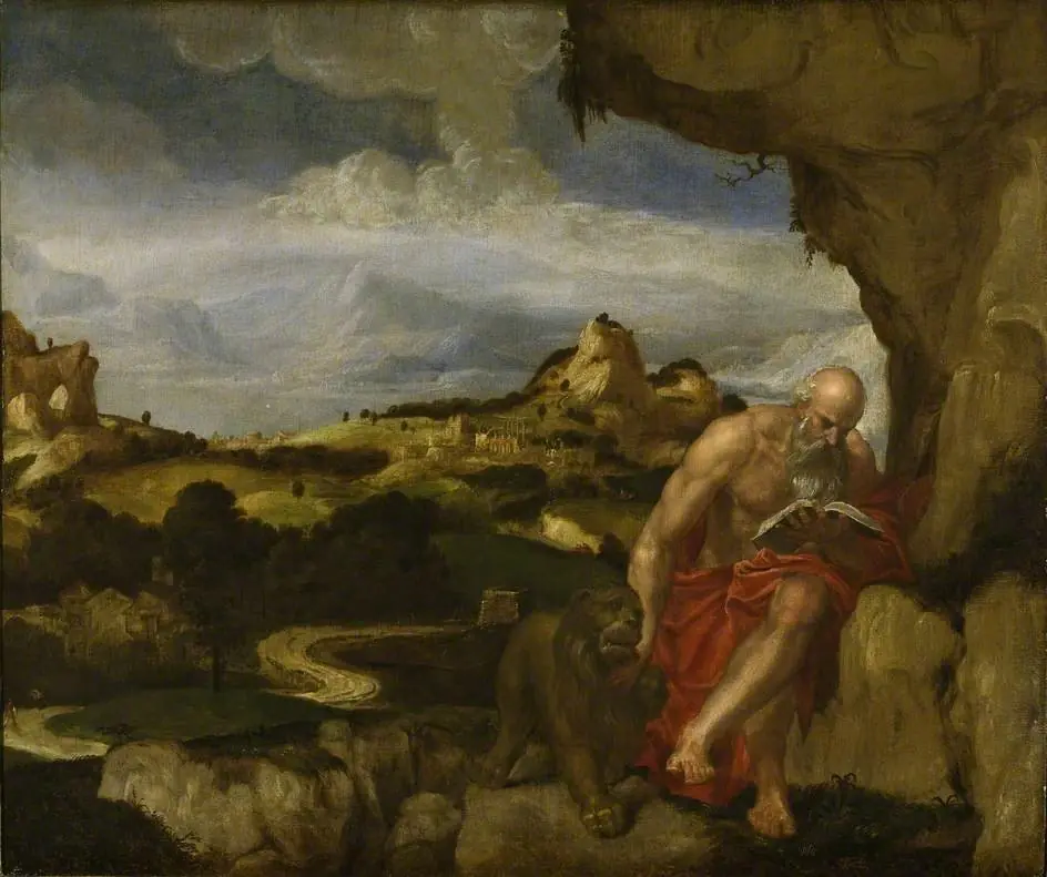 St Jerome in the Wilderness, by Lambert Sustris