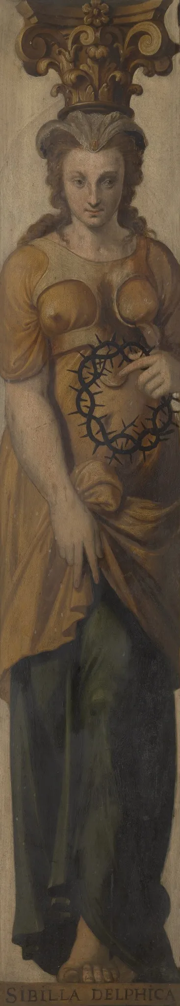 Sibyl from Delphi, by Lambert van Noort, oil, 1565