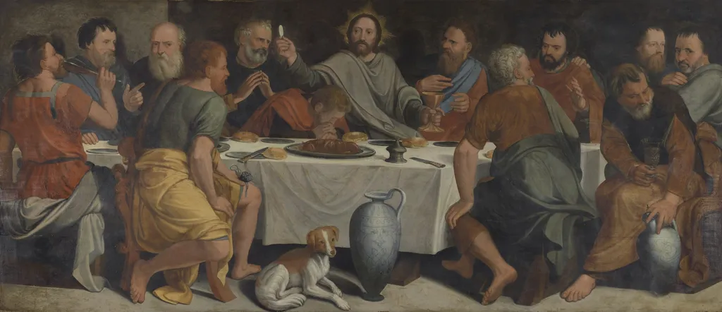 The Last Supper, by Lambert van Noort, oil