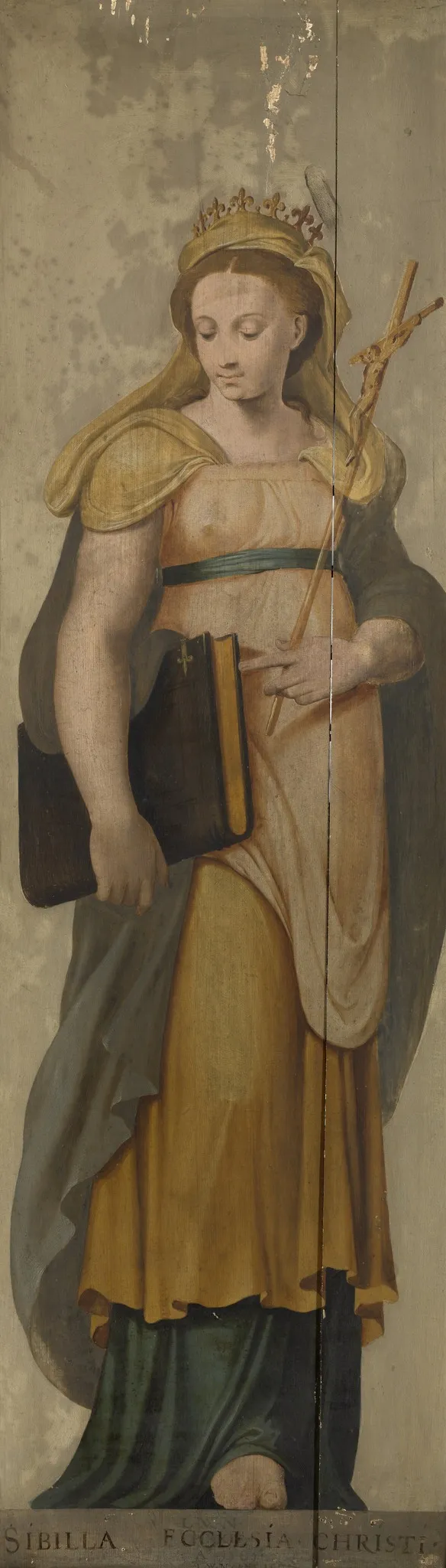 The Sibyl and the Church, by Lambert van Noort, oil, 1565