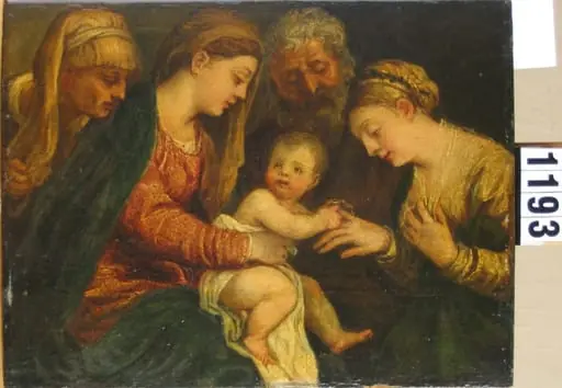 Logodna mistică a Sfintei Ecaterina din Alexandria (în Reg. Inv. Logodna Sfintei Ecaterina), by Lambert zis Alberto de Olanda Sustris