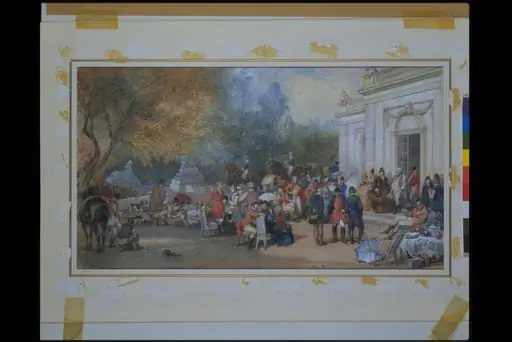 A Hunting Breakfast in England, by Lami