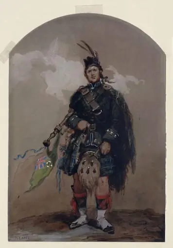 A Piper at Cobham Camp, by Lami