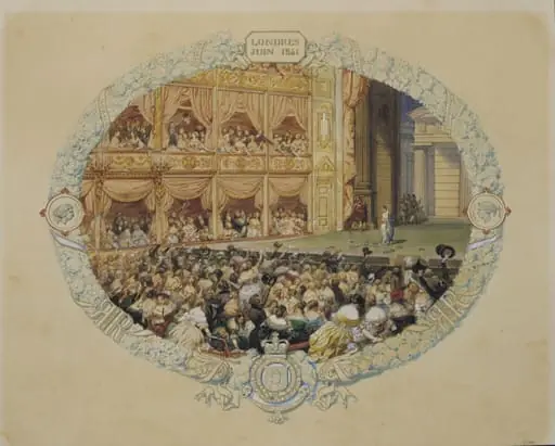 Interior of Her Majesty's Theatre, by Lami