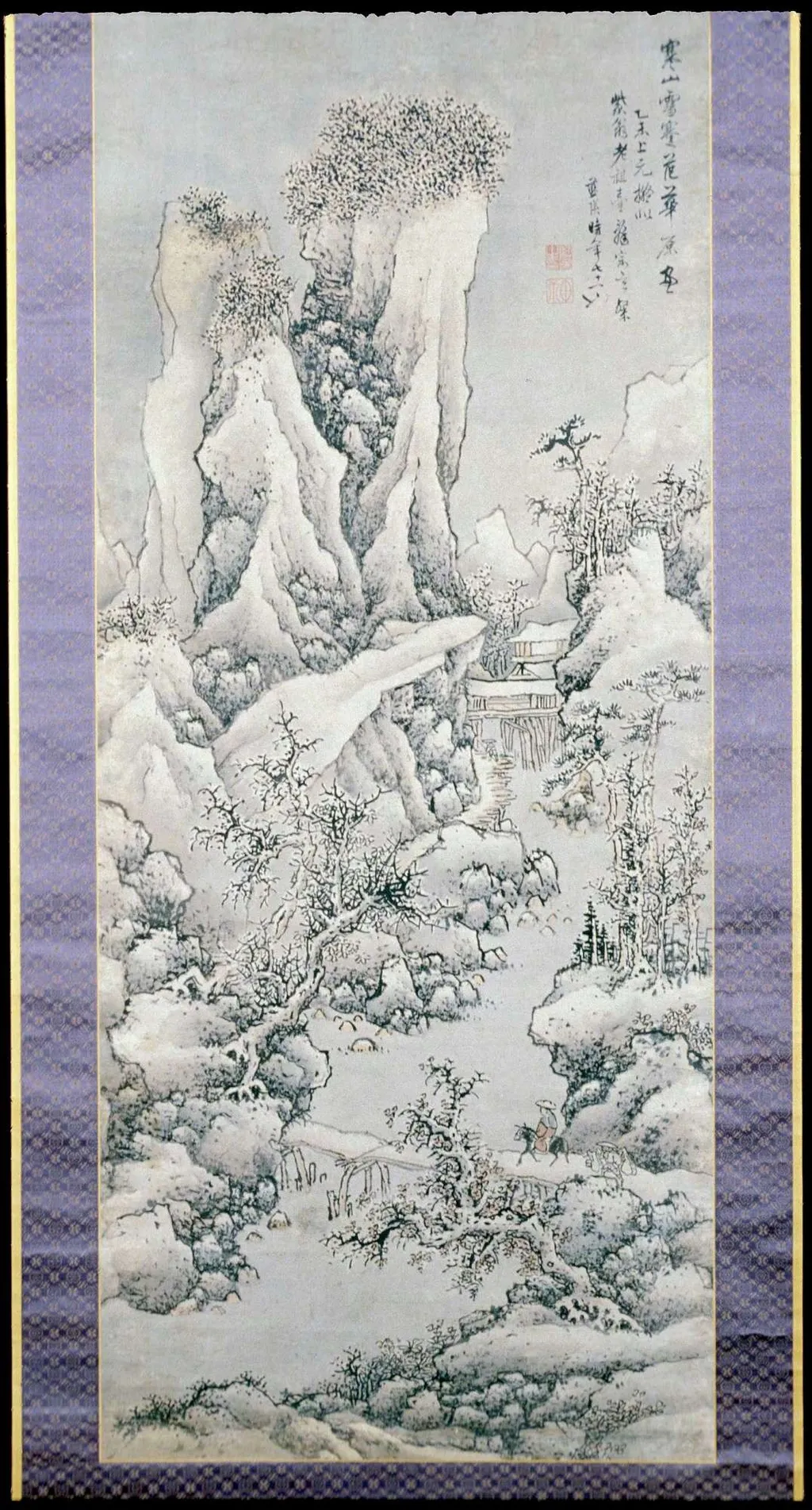 Cold Mountains and Snowy Peaks, by Lan Ying, unspecified, 1655